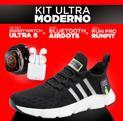 LZP - 11 Kit IWO ULTRA Series 8 + Tenis Sneaker Pro + Fone Bluetooth Airdots-i7 +Surpresa misteriosa!!